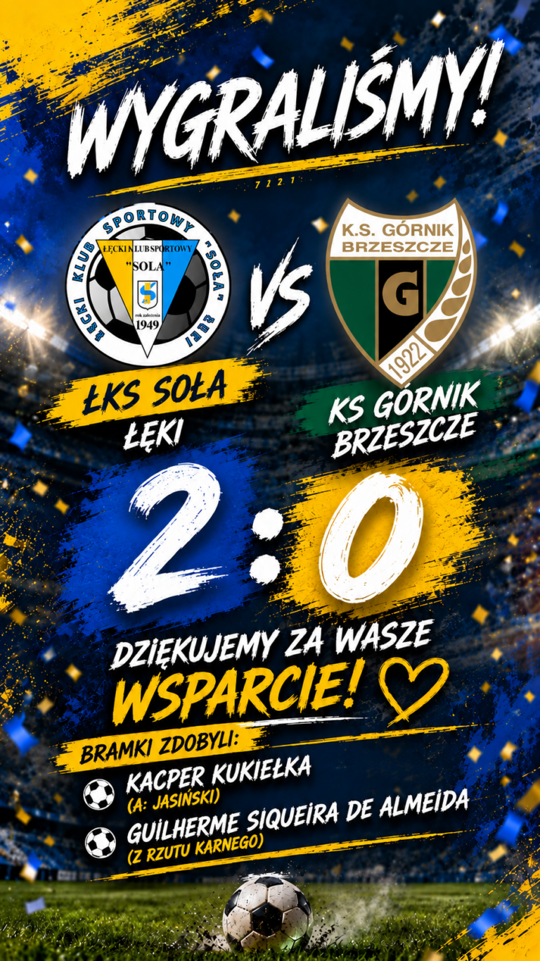 ŁKS Soła Łęki - WYGRYWAMY 2:0! 3 PUNKTY ZOSTAJĄ W ŁĘKACH! 💛🤍💙